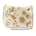 Bridal Crossbody Bride Clutch Mary Frances White Radiance Handbag Bag Beaded NEW