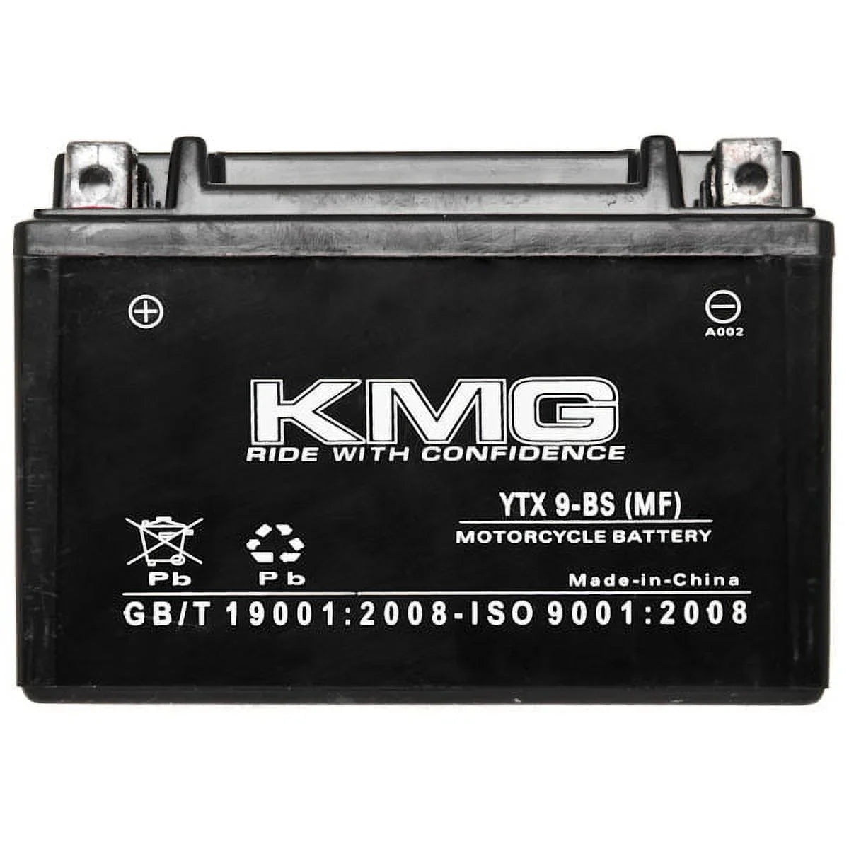 Battery Performance Compatible Sealed ATV GSX-R600 High Powersport Scooter Replacement 12V YTX9-BS Free with SMF Battery 1997-2012 Maintenance Snowmobile OEM Suzuki KMG 600 Motorcycle