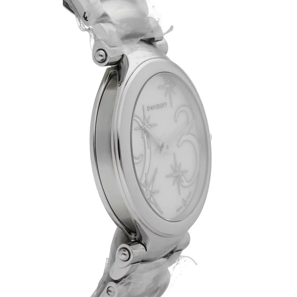 Stainless Quartz Watch Women's Davidoff 30mm of Steel Lady 21156 Pearl Mother