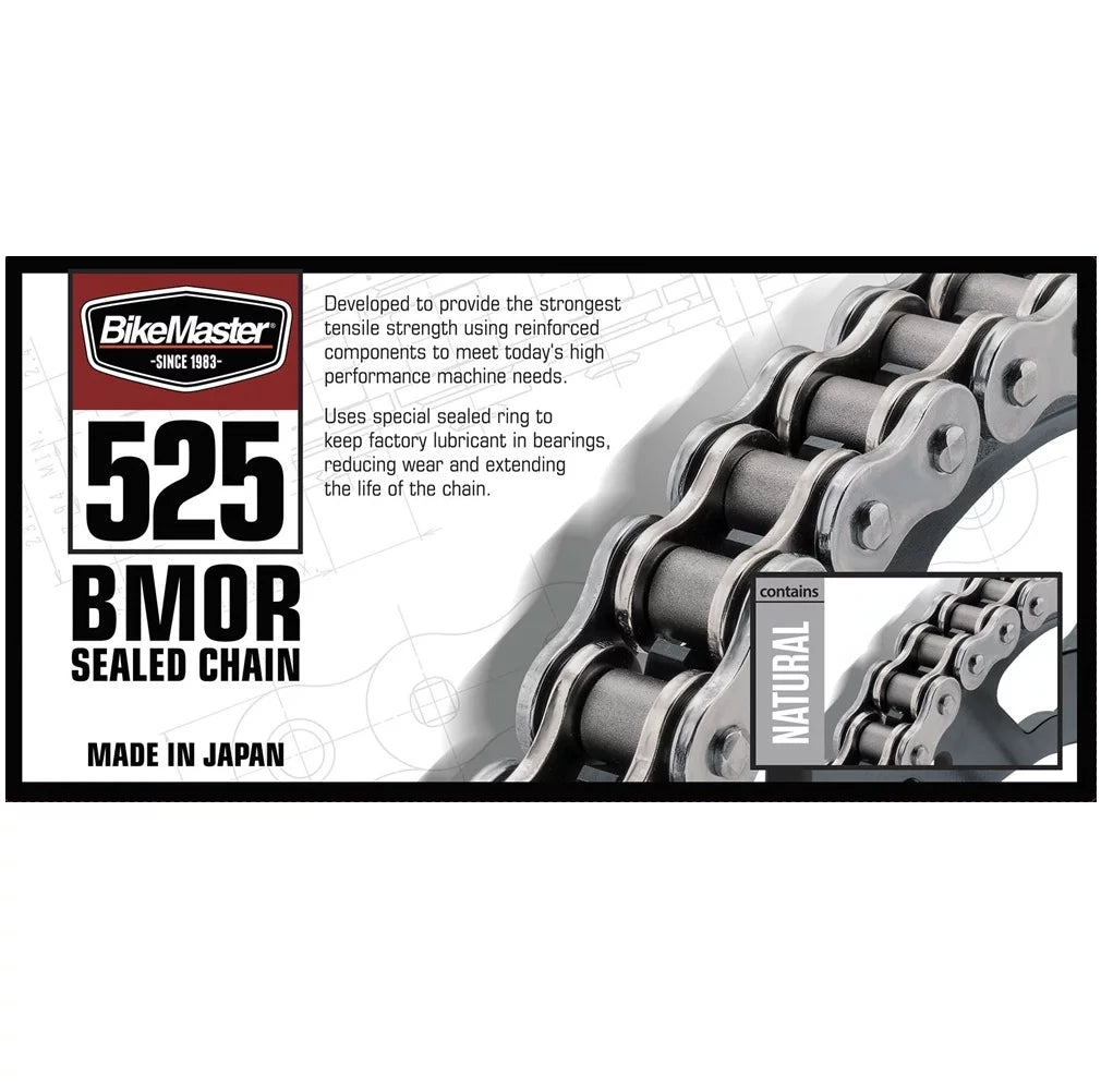 BMW Front BIKEMASTER JT Rear F800 2008-2013 with & Sprocket 525 for MAXIMA Street Wax, Kit Chain Natural Sealed GS BMOR