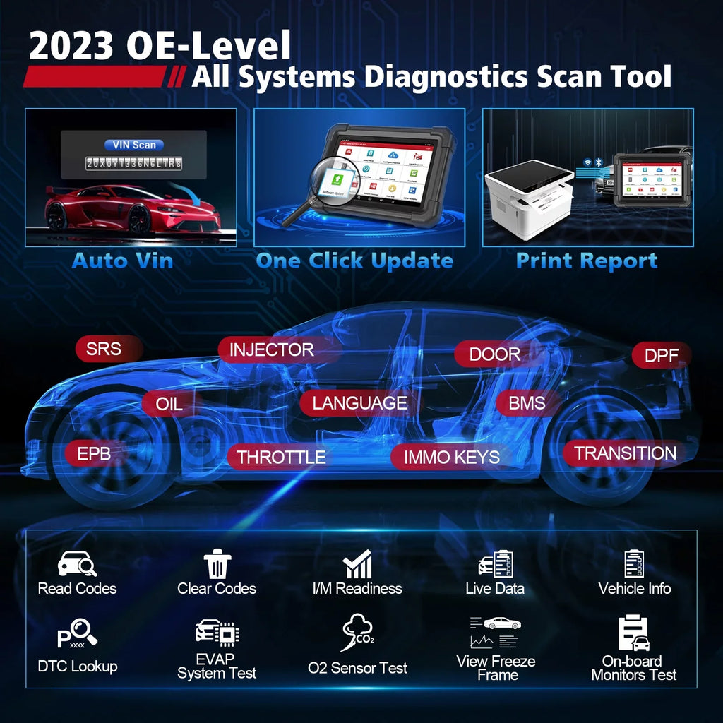 2024 Systems Diagnostic ,CANFD/DOIP,39+ IMMO Tool Key All Programmer Scan Launch XPROG-3 Car Newest ELITE X431 Services with