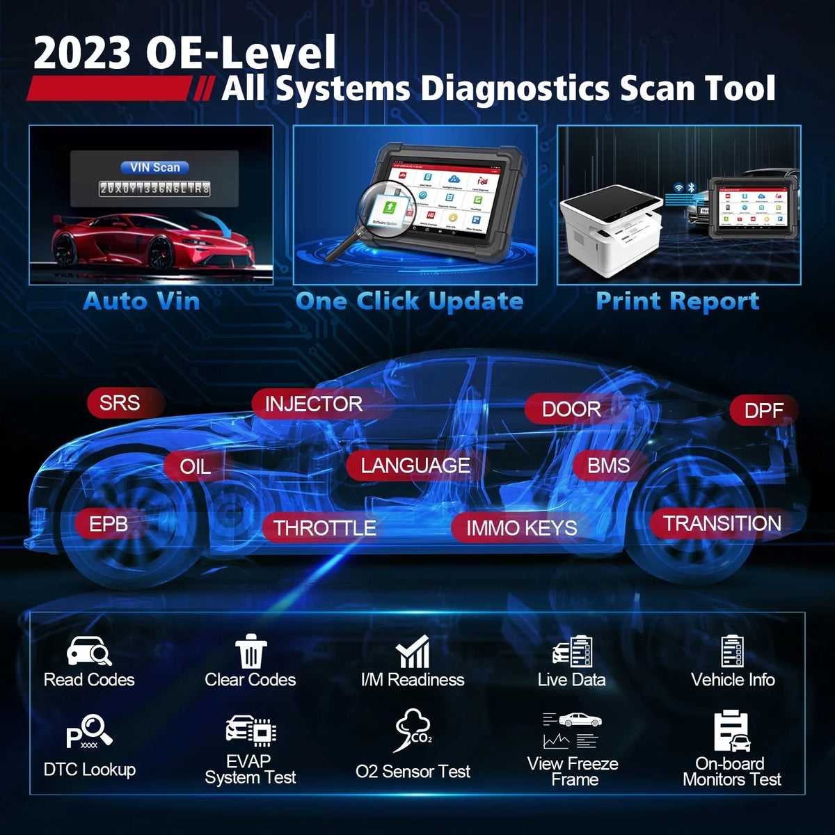 2024 Systems Diagnostic ,CANFD/DOIP,39+ IMMO Tool Key All Programmer Scan Launch XPROG-3 Car Newest ELITE X431 Services with