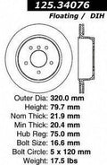 '- PARTS select: BMW HI-CARBON CENTRIC 2004-2010 Fits X3 DISC