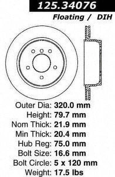 '- PARTS select: BMW HI-CARBON CENTRIC 2004-2010 Fits X3 DISC