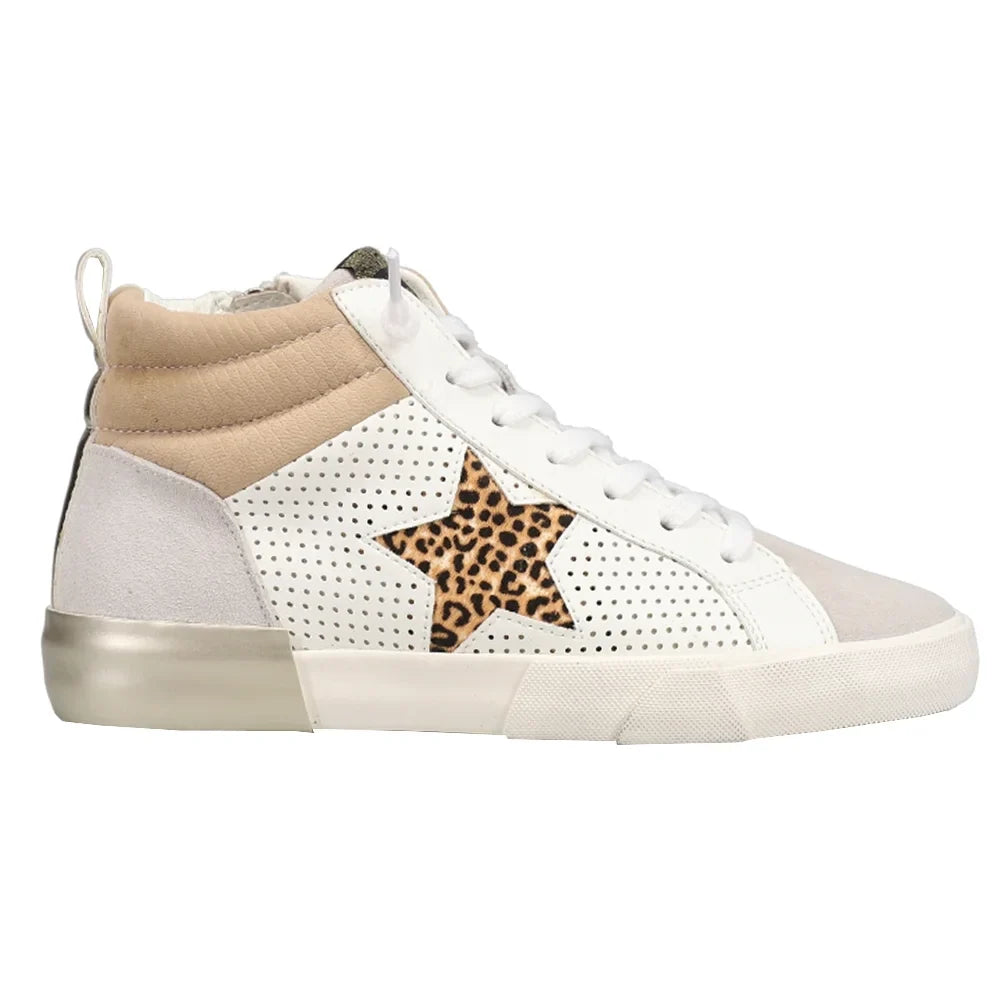 Havana Shoes Lester Casual Vintage High Sneakers Leopard Casual Womens