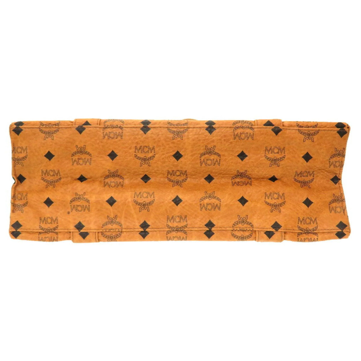 Brown Bag Visetos (Pre-Owned) Canvas Tote MCM