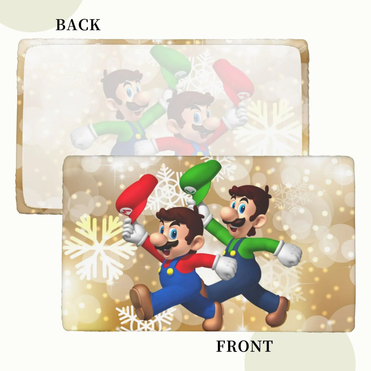 Reusable Tablecloth Mario Mansion Edged Rectangle Bros Dining For Party Luigi's Fitted Elastic Cover Table 2.5X4ft Kitchen