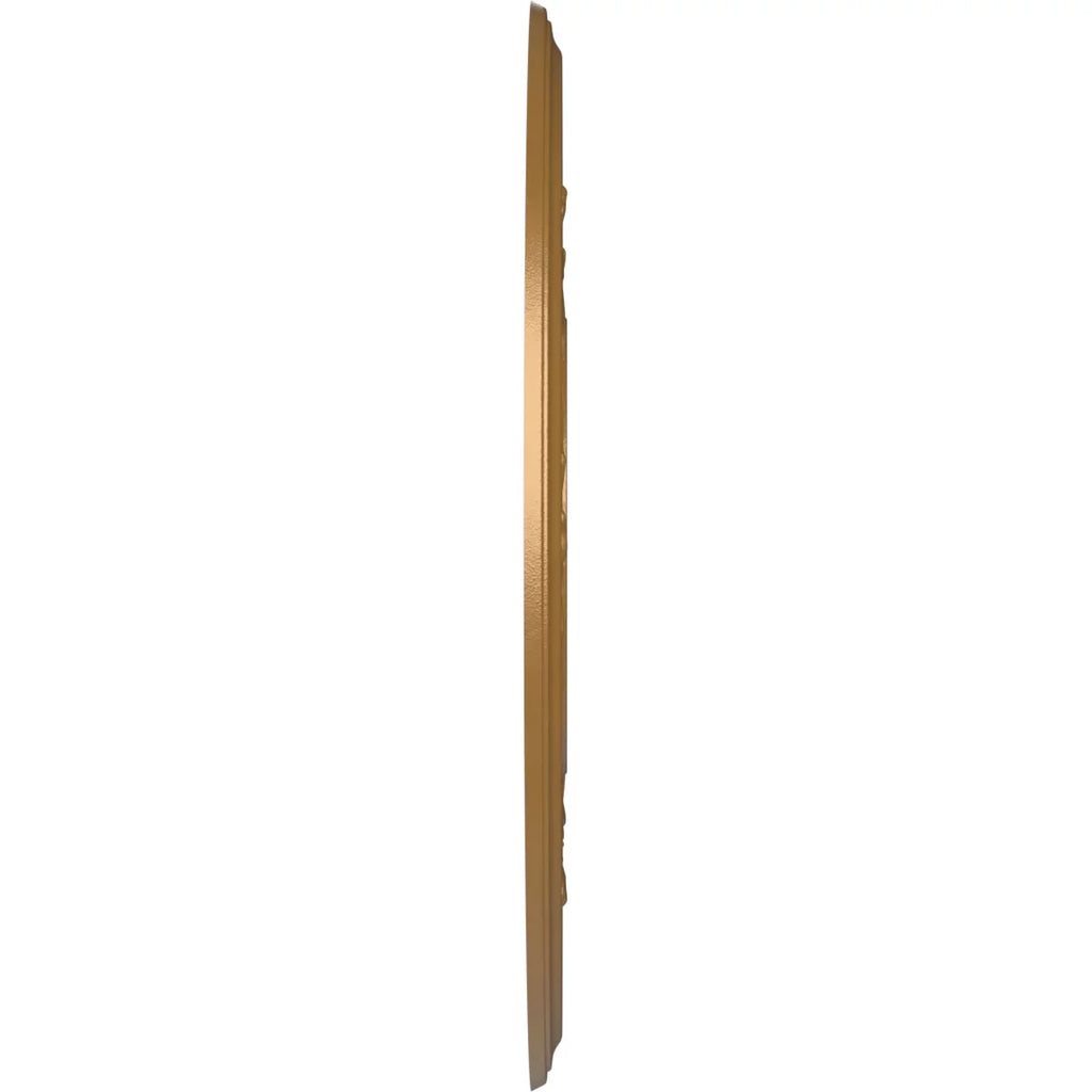x Baltimore 3/4"), 3 Metallic Rush 1"P 1/2"ID up Canopies 7 Ekena 22"OD Gold Thermoformed PVC x Medallion Ceiling to (Fits Millwork