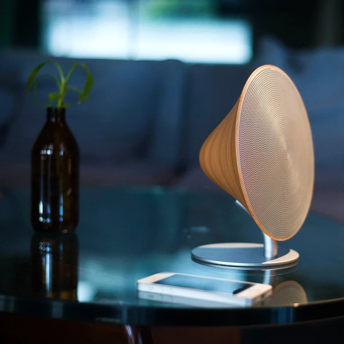 Bluetooth Channel ENAPY with Touch Surface Wood Speaker 2 Wireless Gramophone