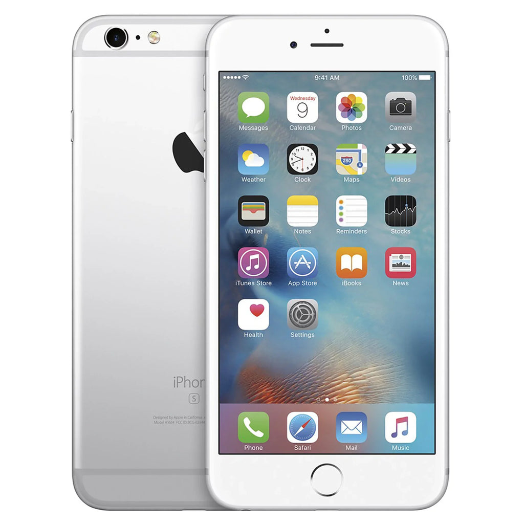 Phone Unlocked Plus 4G Restored 64GB (Refurbished) w/ Apple 12MP LTE Silver 6s - iPhone Dual-Core GSM Camera