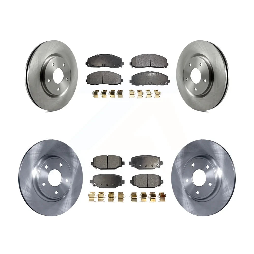 Routan & For Auto Front Ram Town Chrysler Kit Volkswagen C/V Rear Rotors Dodge Disc Transit Caravan Pads Country - Brake Semi-Metallic And Journey Grand K8F-100985