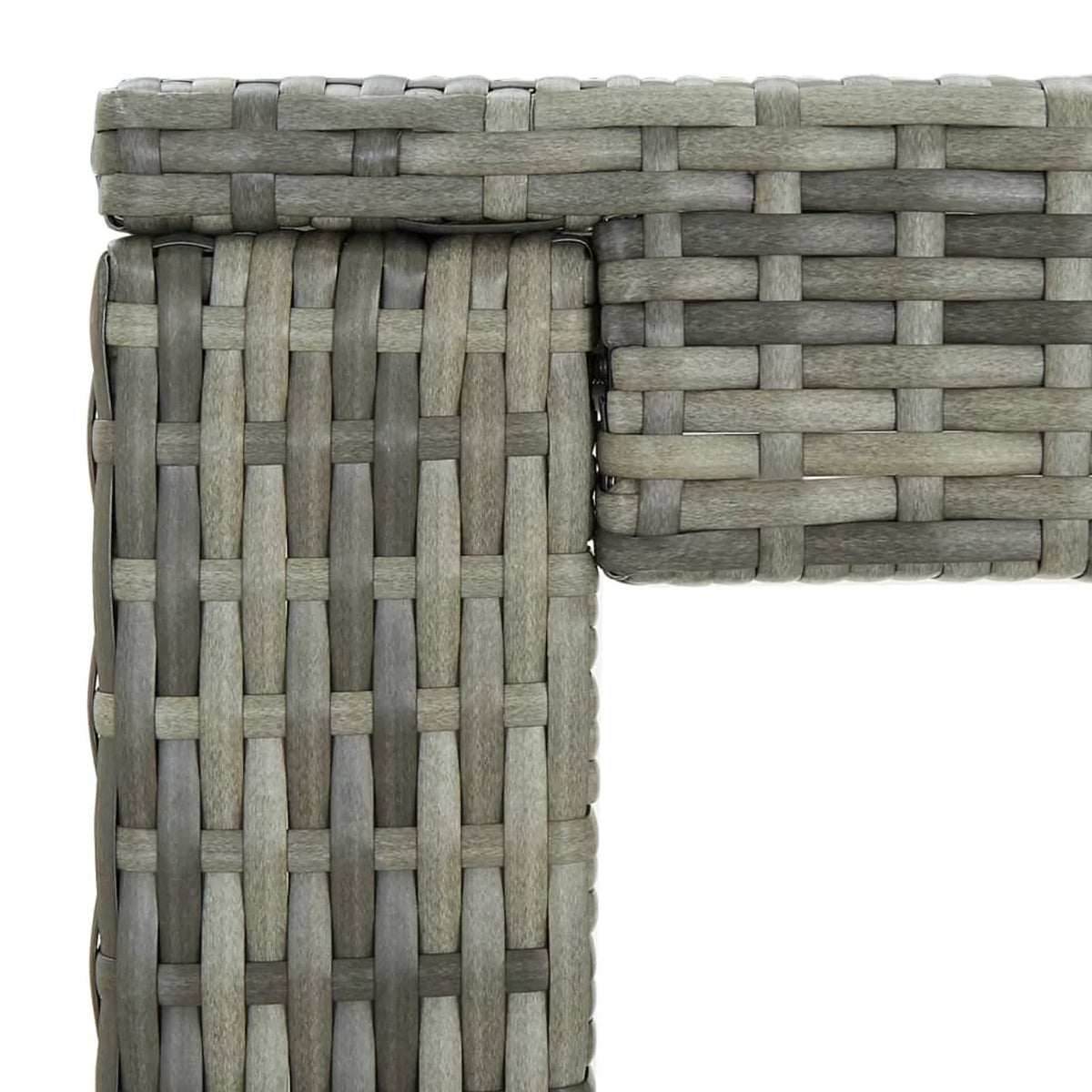 Gray Table Bar Garden Andoer Poly 23.8"x23.8"x43.5" Rattan