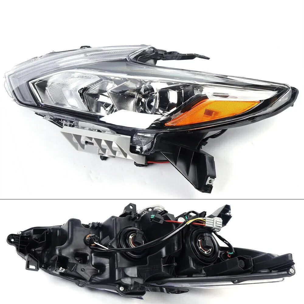 for Pair + 2018 Nissan Headlights Housing Left 2017 Right Chrome Altima 2016