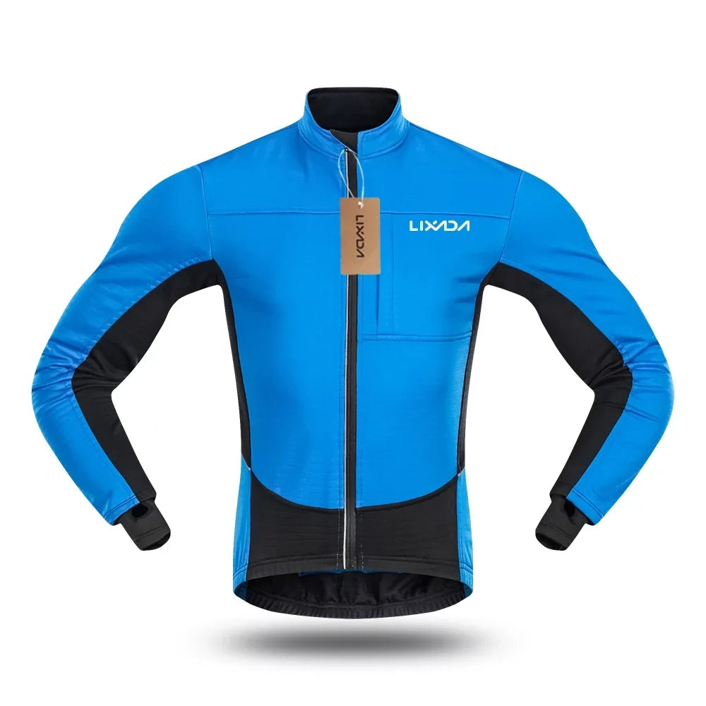 and Thermal Jacket, Men's Running. Bicycle Cycling Windproof for Coat Lixada Fleece Polar