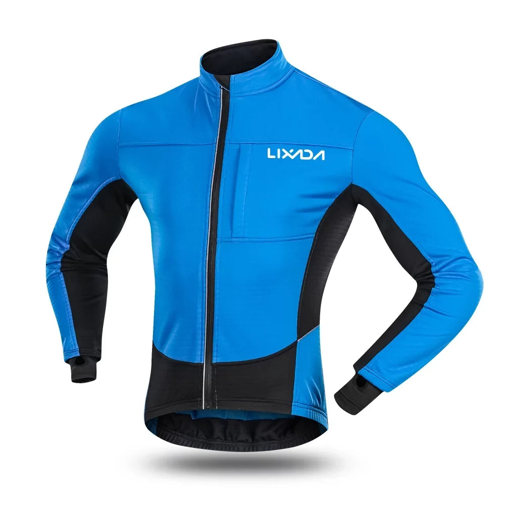 and Thermal Jacket, Men's Running. Bicycle Cycling Windproof for Coat Lixada Fleece Polar