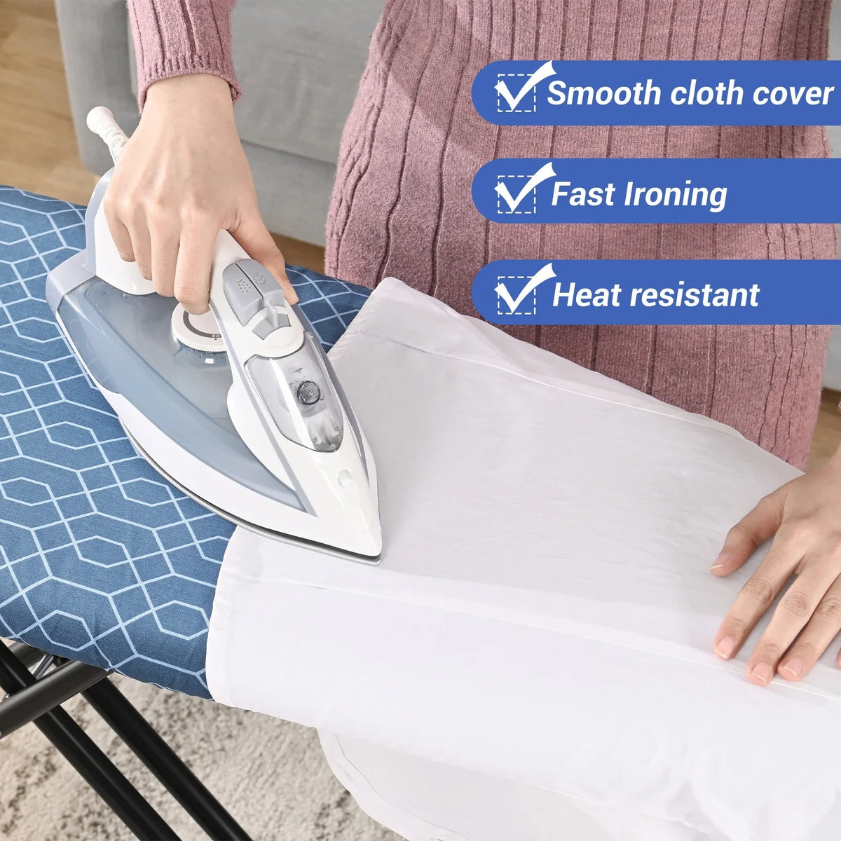 Rest, Ironing Iron Kingrack Stand Adjustable Board,Iron Height,36"x13" Levels 7 with