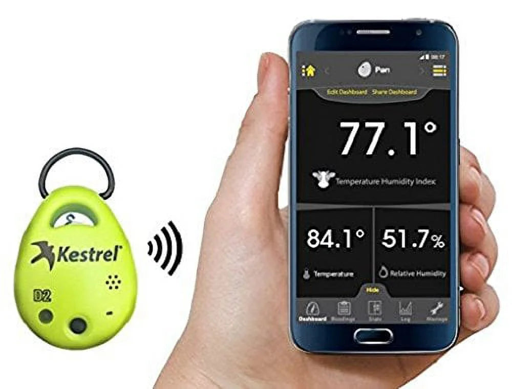 DROP HiViz Livestock Kestrel Heat Green Stress D2AG Monitor,