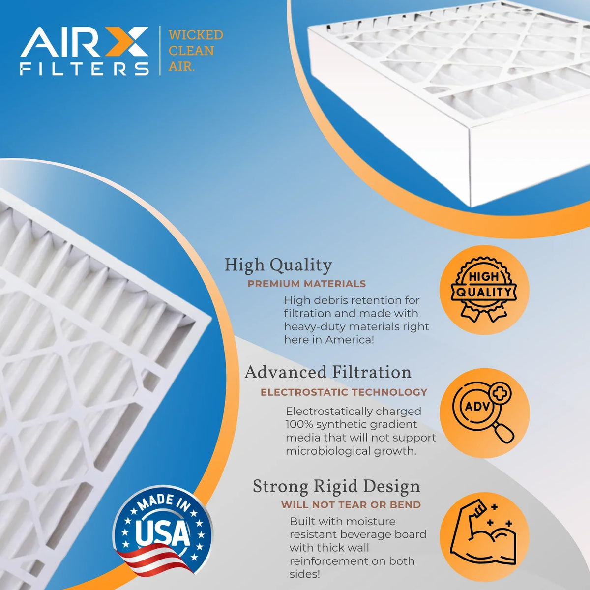 with to Filter FC100A1037 2200 Comparable AIRX FILTERS 20x25x5 by 9 Premium FPR 13 Compatible AIR. Furnace Filter WICKED MPR MERV USA 1500 20x25x5 1 Filter Air Honeywell Single CLEAN - Made &
