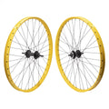 110/142mm 1sp 36H Cass Yellow/Black Disc Maniacc Bikes Flyer 27.5in SE Wheelset