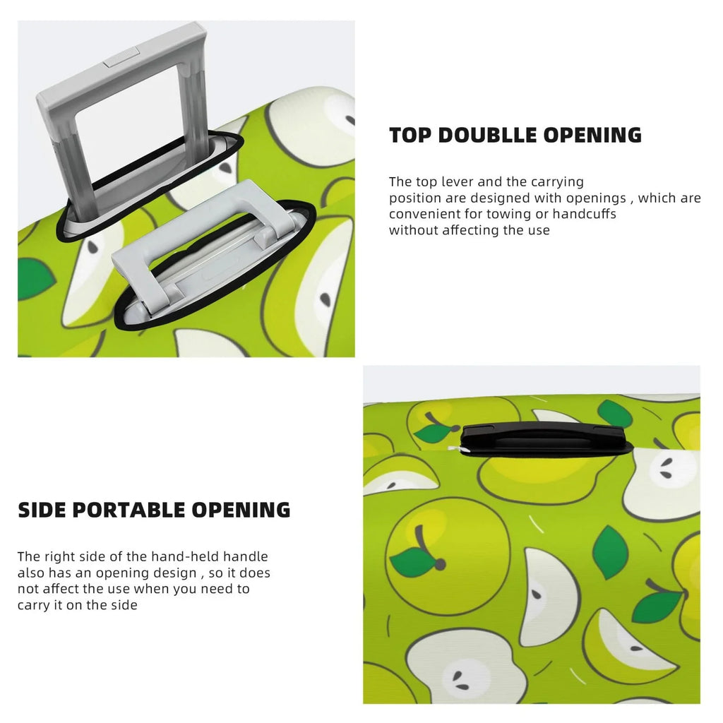 Cover Print Suitcase Apple Green Luggage Protector Luggage Fits Washable Inch Fashion Junzan - 18-32