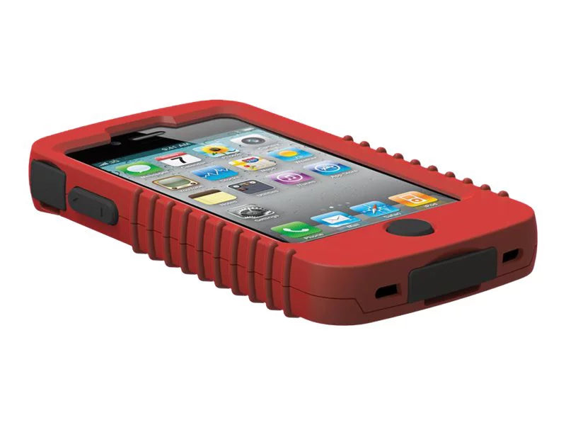 for cell Cyclops - 4S Trident Series polycarbonate - phone iPhone - - II 4, for case silicone, Protective Apple red