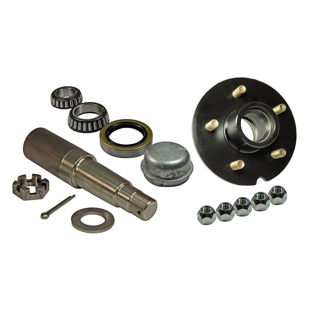 One Side Inch 1-1/16 Inch & 1-3/8 - Bearings 5 Inch Assembly to on Hub Spindle - 5-Bolt Tapered