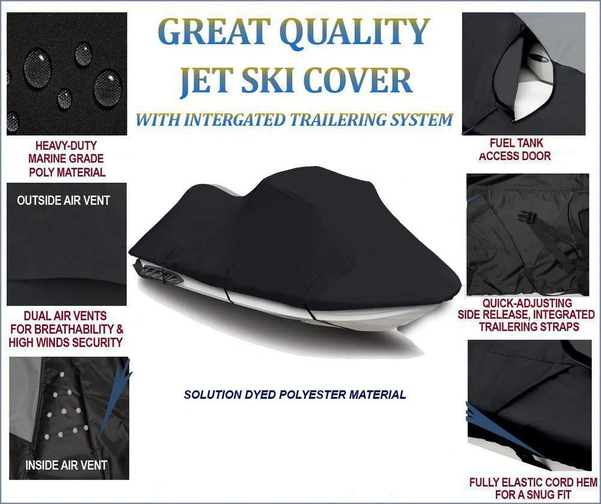 Cover 1200 / YAMAHA OF Compatible Watercraft 1998 PWC LINE Ski XL XL Cover TOP for JET 1998 1999 760 THE 1999 2000 BLACK SKI Jet