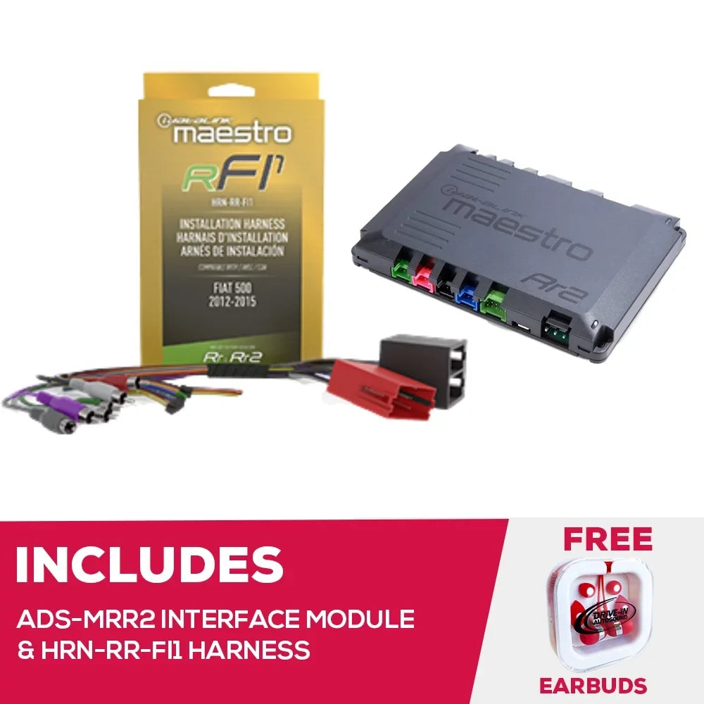 500 and New Interface Fiat ADS-MRR2 Module Maestro Adapter 2012-15 HRN-RR-FI1 For