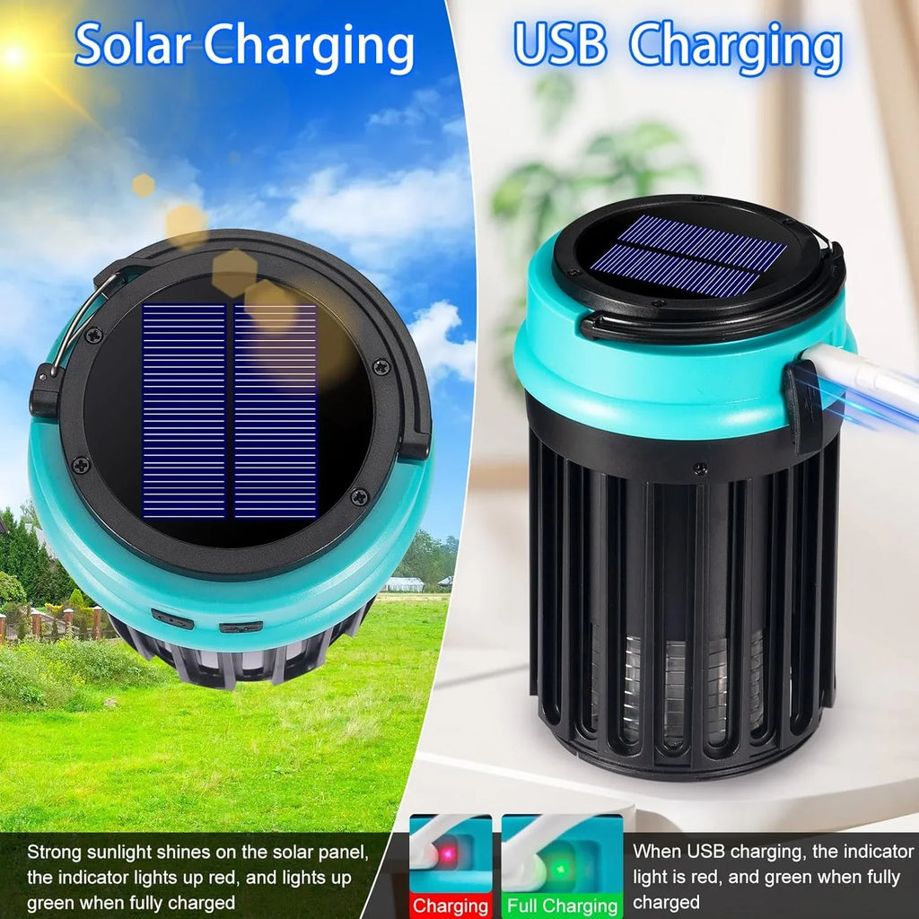 Solar Zapper, Fly Zapper Bug Bug 3 Home, G·PEH Emergency for Rechargeable Camping Mosquito Zapper Zapper Outdoor Bug with Light in Backyard, for 1 Trap Home, Waterproof, Indoor Outdoor