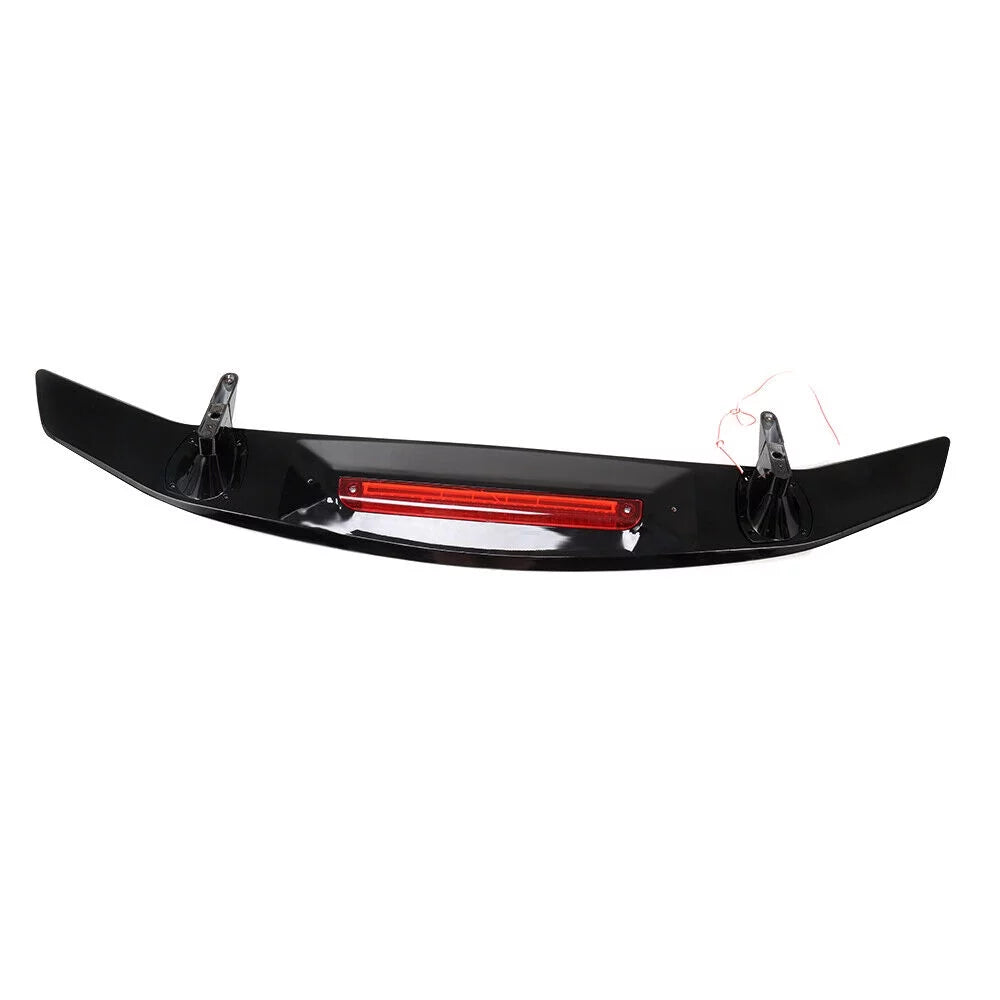 Spoiler Brake Honda Trunk Glossy Light For Civic 2016-2021 Sedan Wing Lip Black