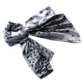 Scarf/Wrap/Shawl(Large) Silk Elegant Blancho Delicately Design Leopard Silver Soft