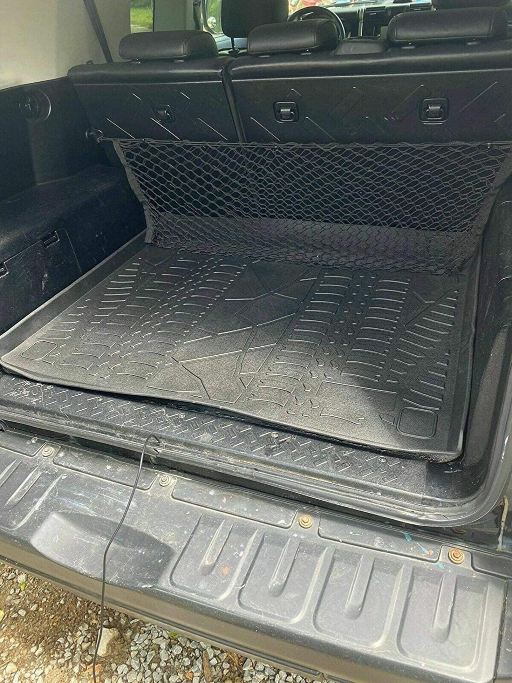 Laser Non-Slip Trunk EACCESSORIES Raised for Design – Weather-Resistant Trunk Cruiser Mat Cargo for – to Liner Trunk Toyota – Mats 2007-2014 Cars Car Pre-Cut with – FJ Rubber – Lip Install Easy Mat EA