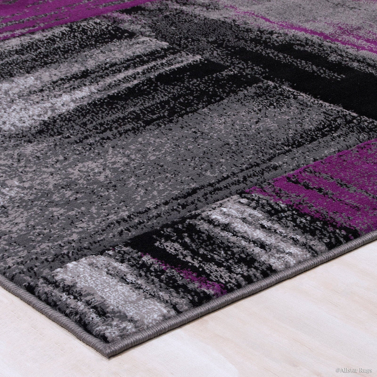 Rugs Purple (5' x 6' Modern in Purple Drop-Stitch Technique Rug Woven Contemporary 11") Allstar Weave