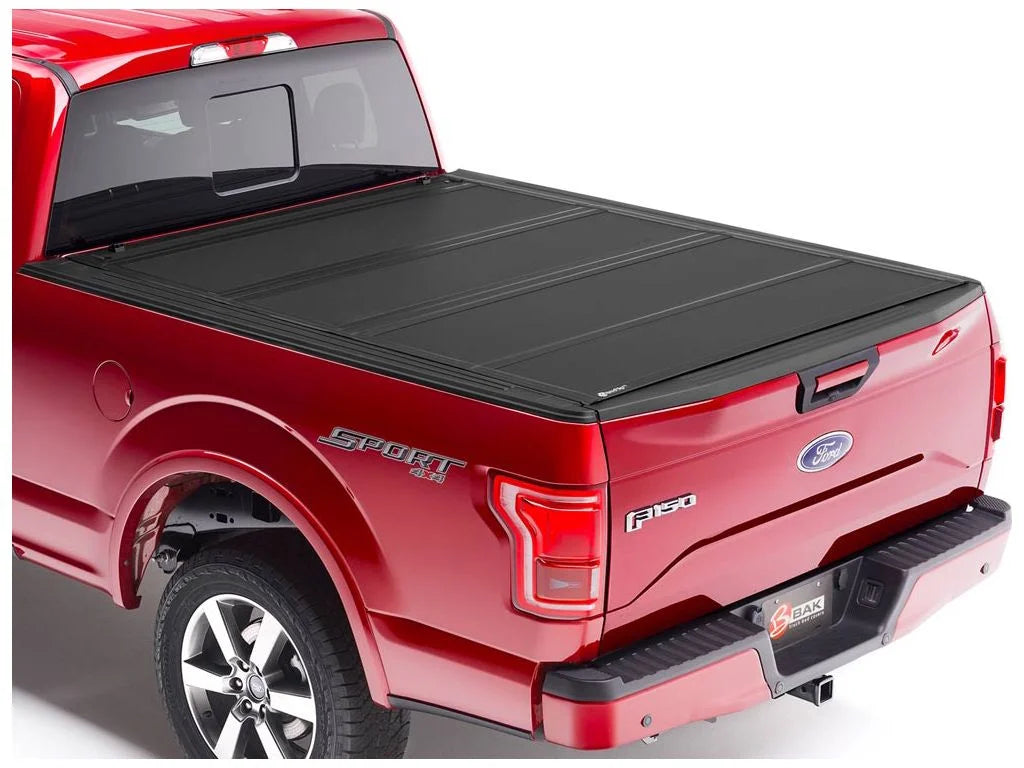 Folding by 2015 BAKFlip 7" | Cover Compatible Bed | 2020 - Ford F-150 Bed Truck with RealTruck (78.9") 448327 BAK 6' MX4 Hard Tonneau