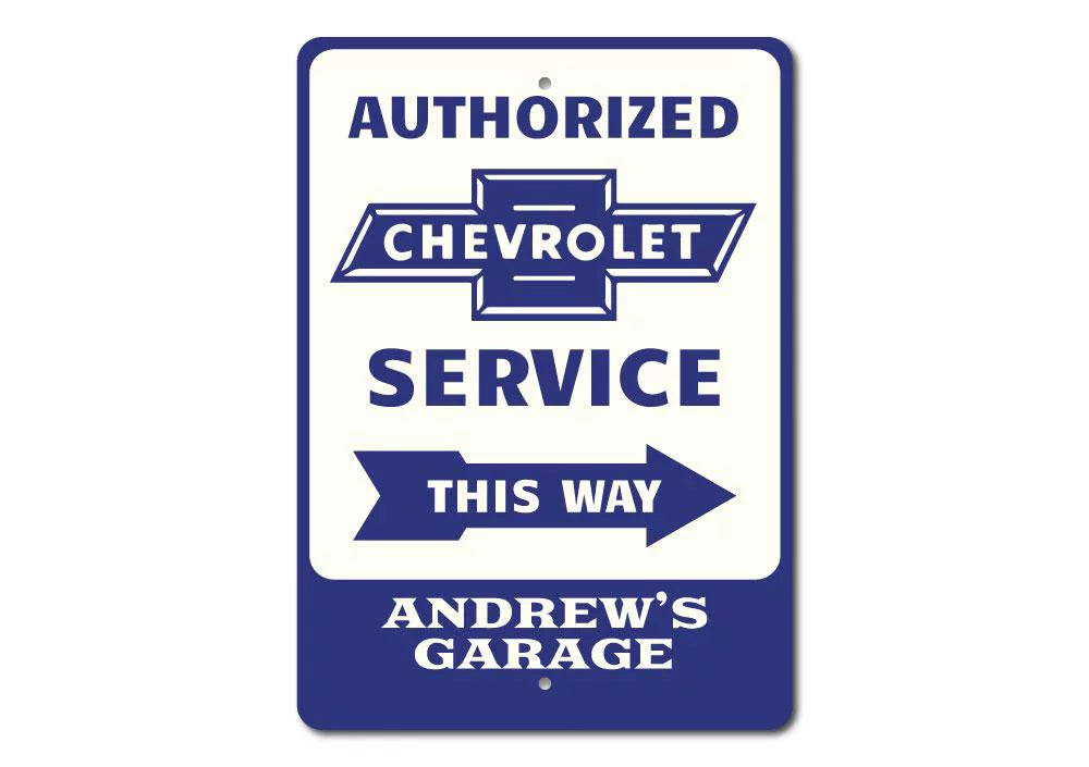 Wall Inches Metal Service - 10x14 Novelty Chevrolet Sign Decor,