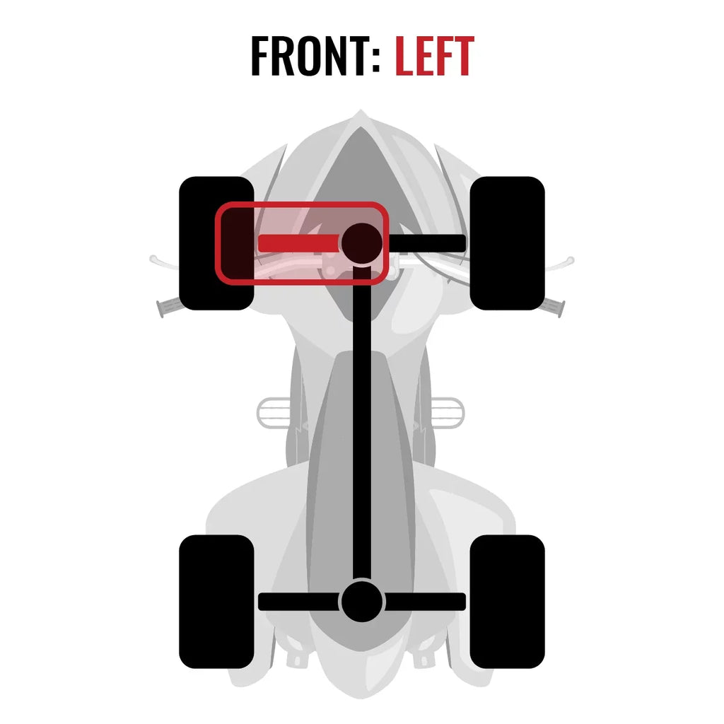 2015 Front Outlander STD XT Can-Am EFI Axle LTD Sixity 4X4 with Left MAX - 1000 compatible