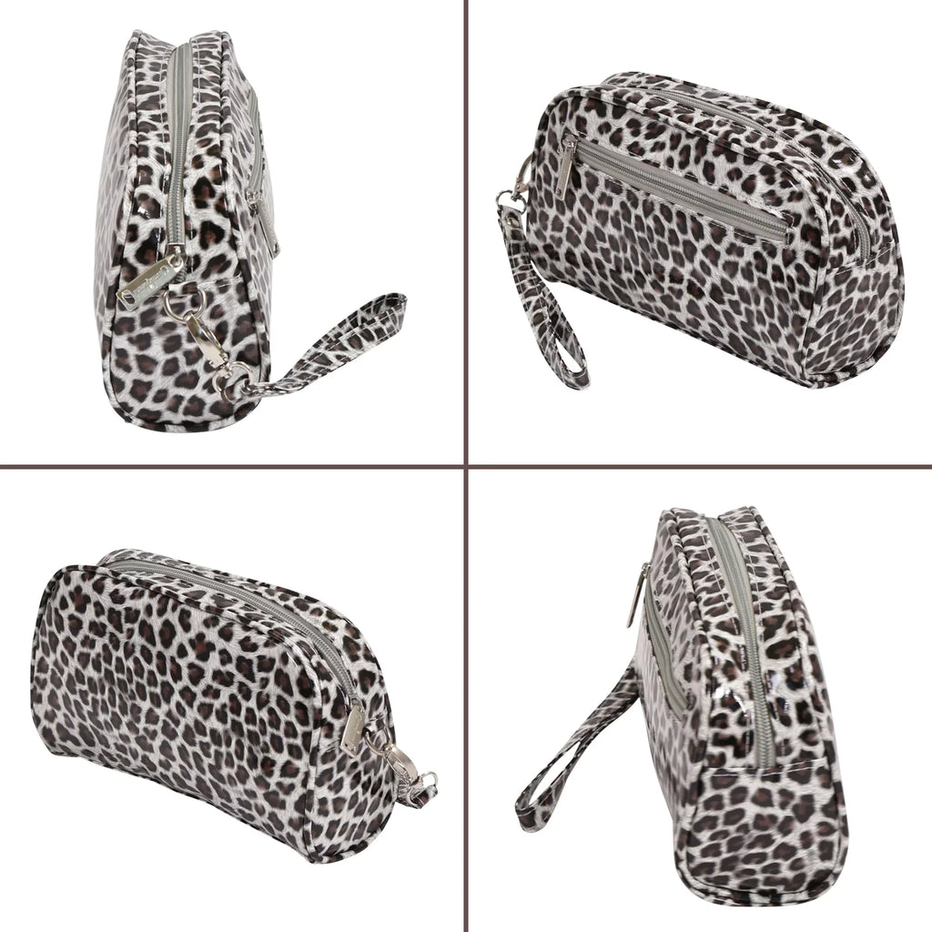Wristlet, with Gift Cosmetics Picnic Removable Bags Margarita-Insulated Pink 7666-PK Reptilian