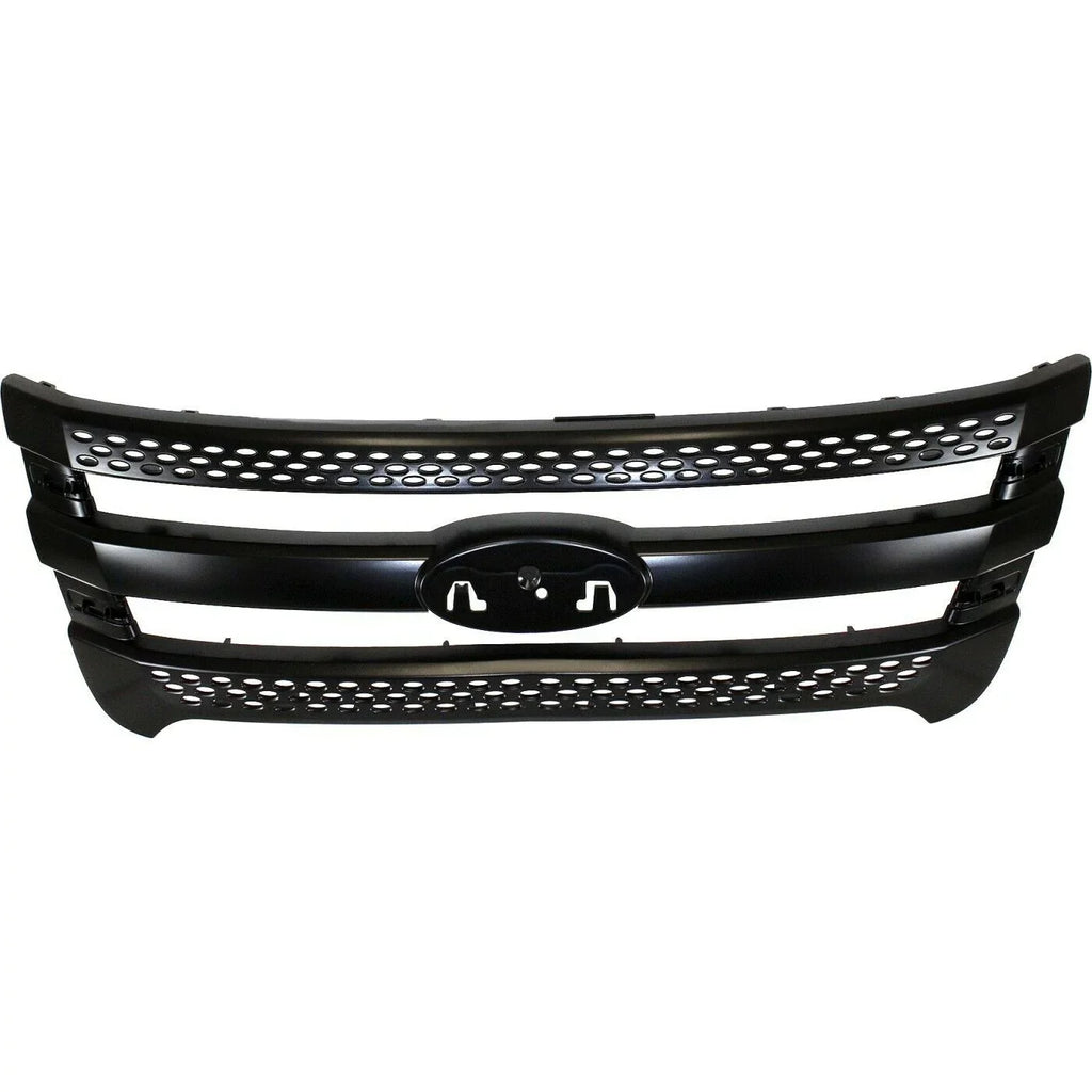 Black For 2013-2015 Police Interceptor Grille Explorer Utility Ford 2011-2015