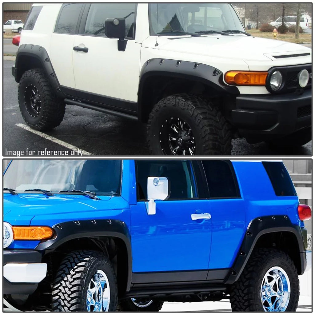 Cruiser 4 Fender 2007-2014 For Riveted Texture) Pocket FJ Style (Glossy Flares Pieces - Bump