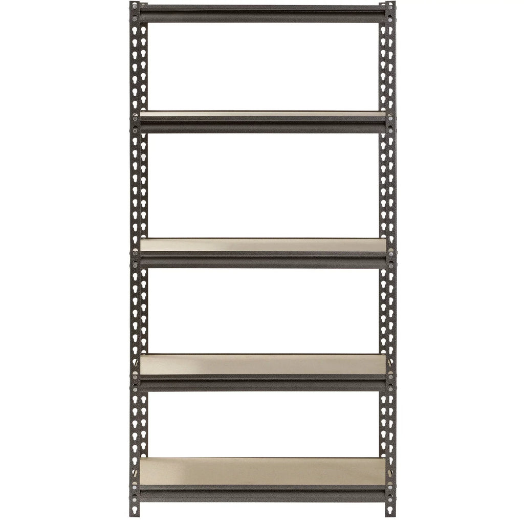 Rack 5-Shelf Shelves, per x 60"H Shelf; Capacity Muscle Silver 500 30"W x lbs. Freestanding 12"D Steel