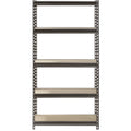 Rack 5-Shelf Shelves, per x 60"H Shelf; Capacity Muscle Silver 500 30"W x lbs. Freestanding 12"D Steel