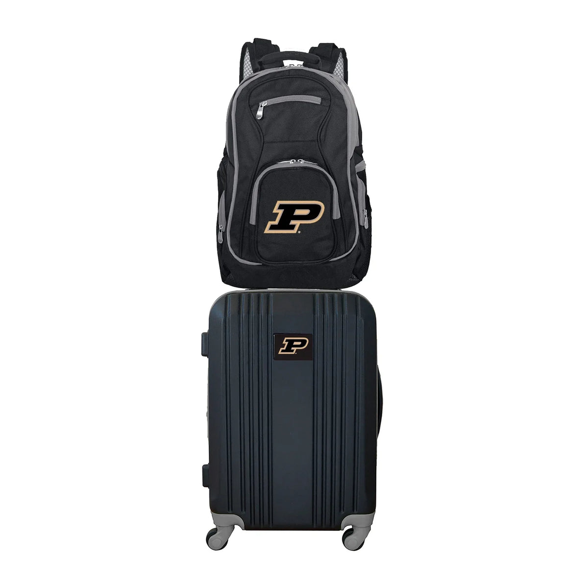 Luggage Backpack 2-Piece NCAA Set Purdue and Boilermakers