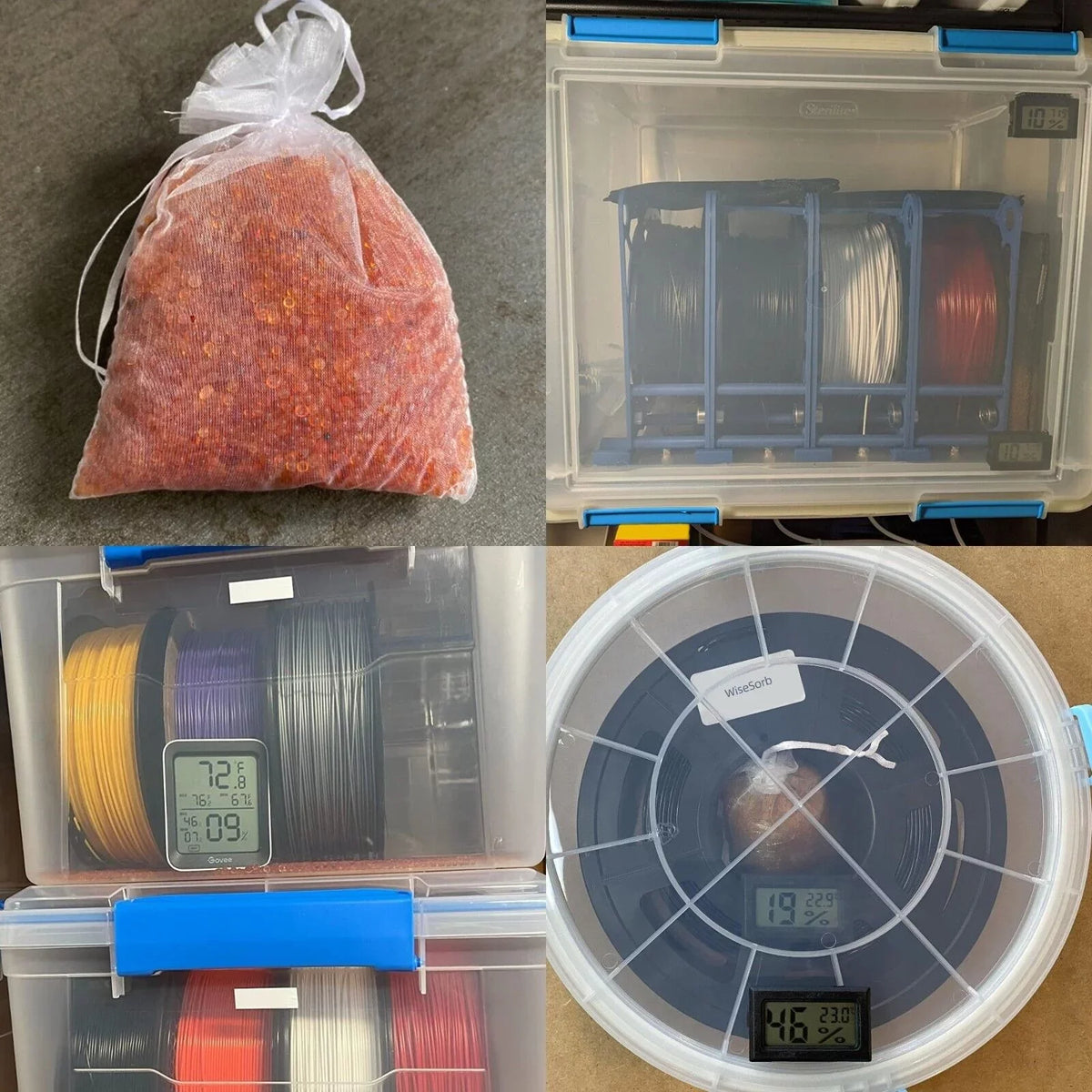 Indicating Reusable Beads, Silica Indicating Premium Drying 12LBS Desiccant Desiccant Silica Green, Gel Orange to Silica Dark Dehumidifier Wisesorb Gel Orange Storage, for