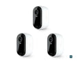 Vision, Hub Outdoor Gen),1080p Color Video, Needed, Spotlight (2nd Surveillance Camera, Camera, Arlo Direct 3 Camera No Essential Night cam, Packs White Wireless Security HD to WiFi
