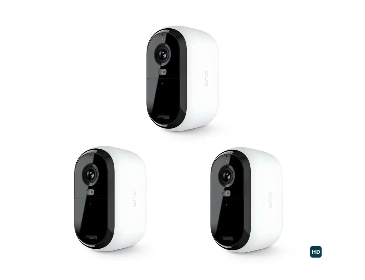 Vision, Hub Outdoor Gen),1080p Color Video, Needed, Spotlight (2nd Surveillance Camera, Camera, Arlo Direct 3 Camera No Essential Night cam, Packs White Wireless Security HD to WiFi