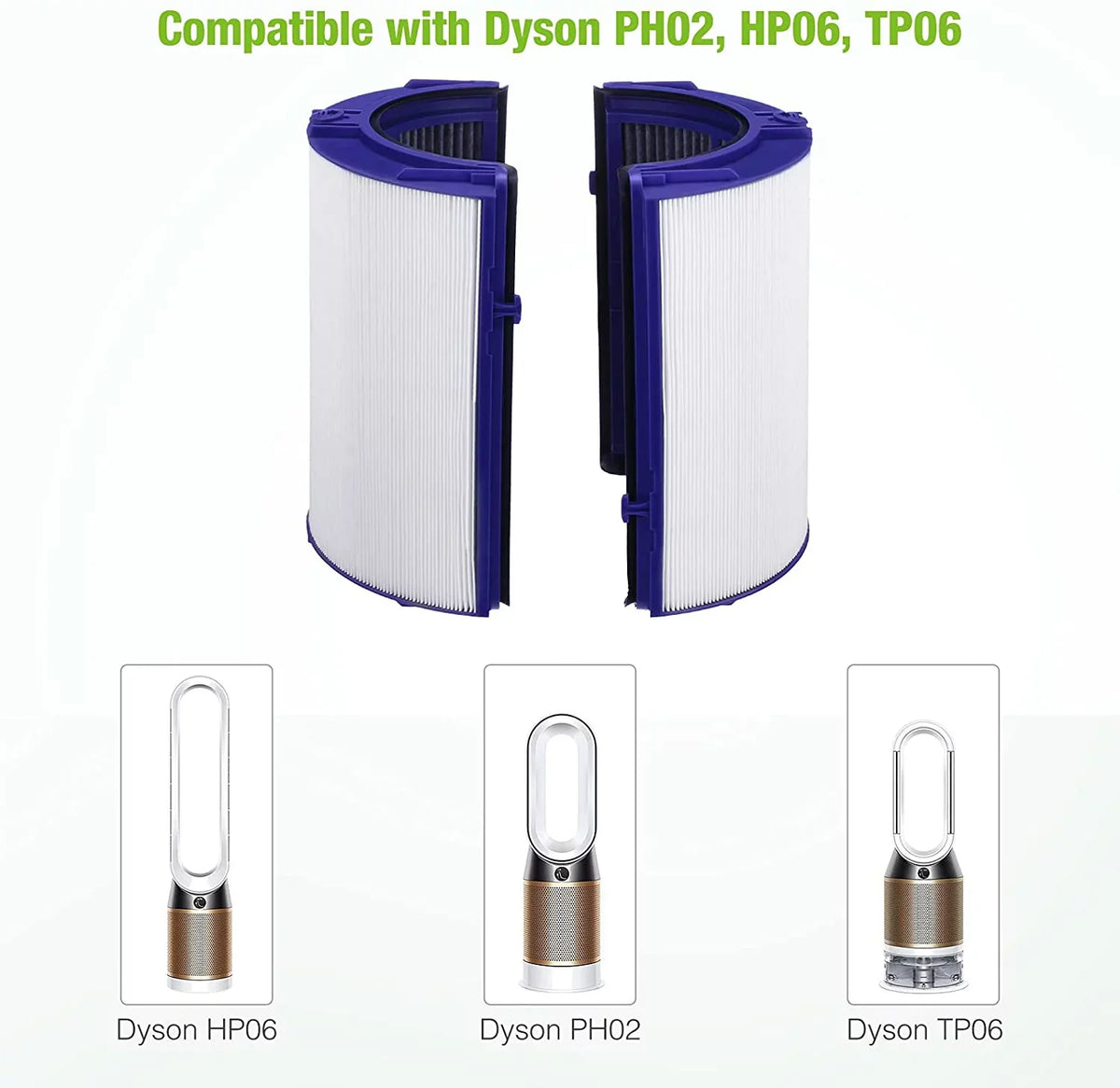 TP06 Dyson HEPA Part Hot HP06 for Pure Filter TP09 Purifiers,H13 for Air HP09 Purifier, Cool Replacement TP07 HP07 Air Hometimes PH01 970341-0 # Comprehensive Filter Dyson PH02