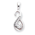 White Slide Peg 14k Diamond Gold AAA QXSW136AAA Semi-mount 6-1.9mm
