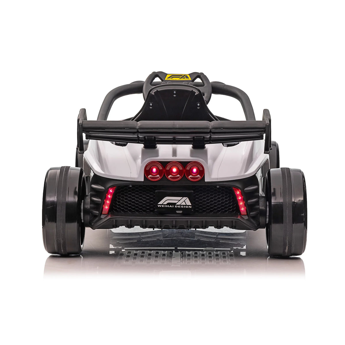 and Ride Operated up on Wheels White 3 W/Remote Battery Blazin' F1 12V Years