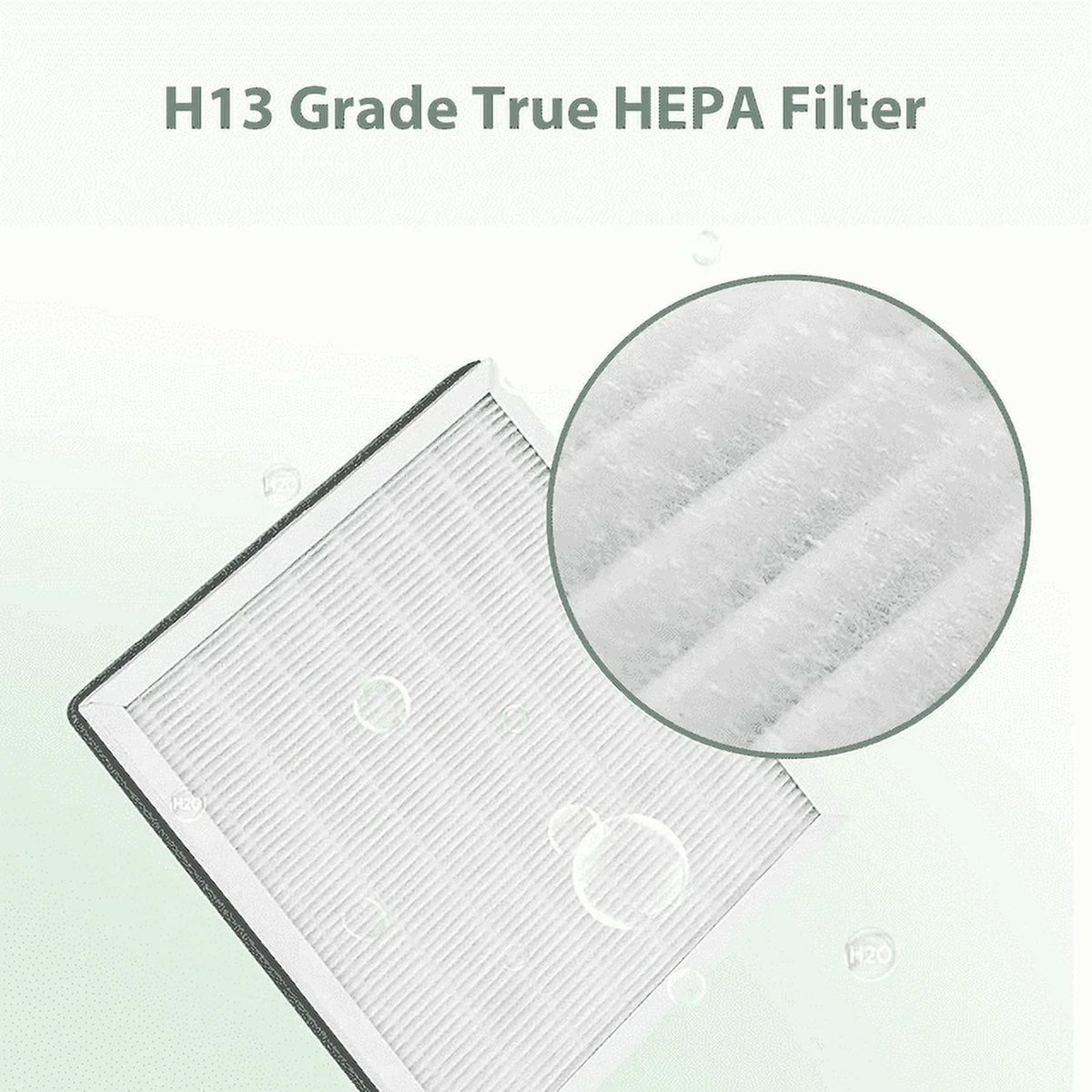 & Replace HEPA 2 for Prefilters, Enrichment PEAIRFIL 2 Pure H13 Purifier, HEPA Filter Activated Carbon 3-in-1 Replacement 2 PureZone True Filter Pack Air