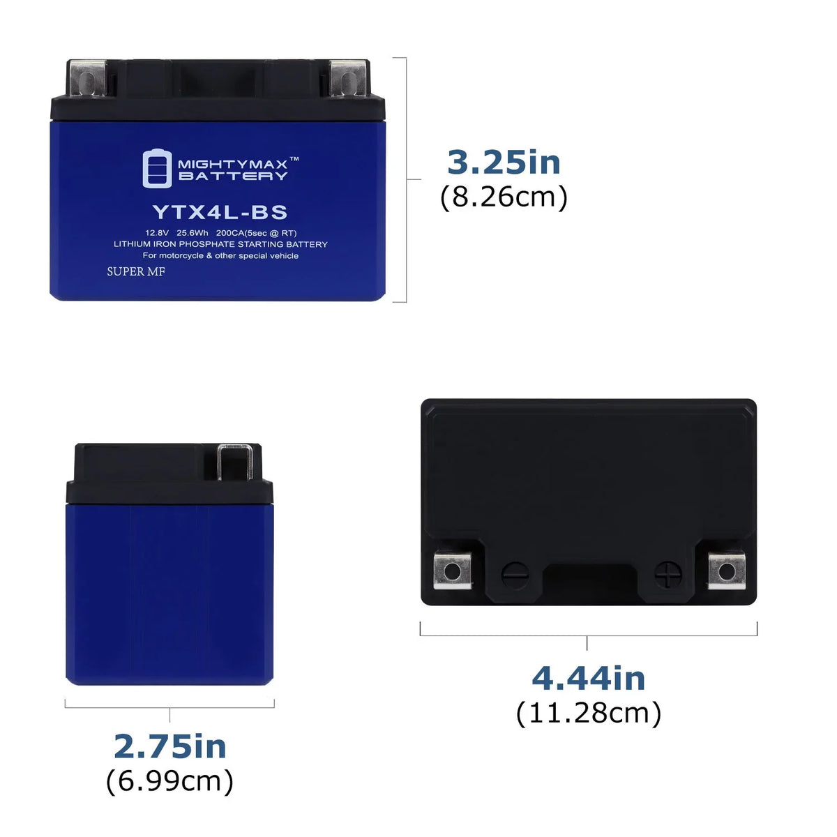 YTX4L-BS Compatible Sea-Doo Replacement 8 - Lithium with Battery 96-00 GSX YTX4L-BS Pack